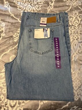 Light Blue Wide Leg Aero Jeans